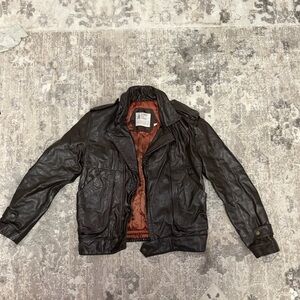 London Fog Brown Leather Jacket